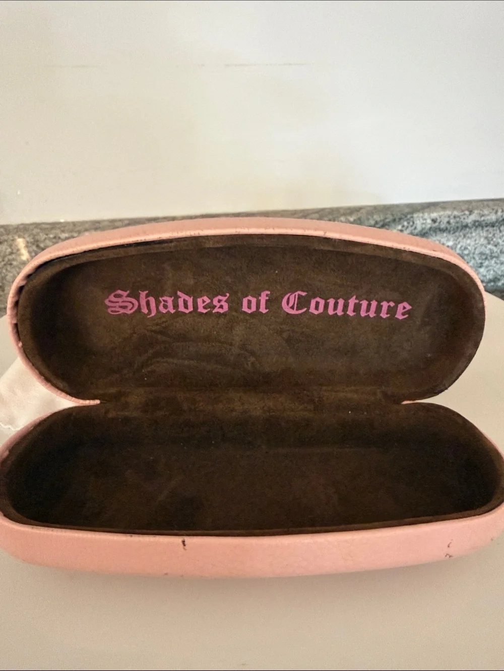 Juicy Couture Black and light pink prescription glasses with Pink Case